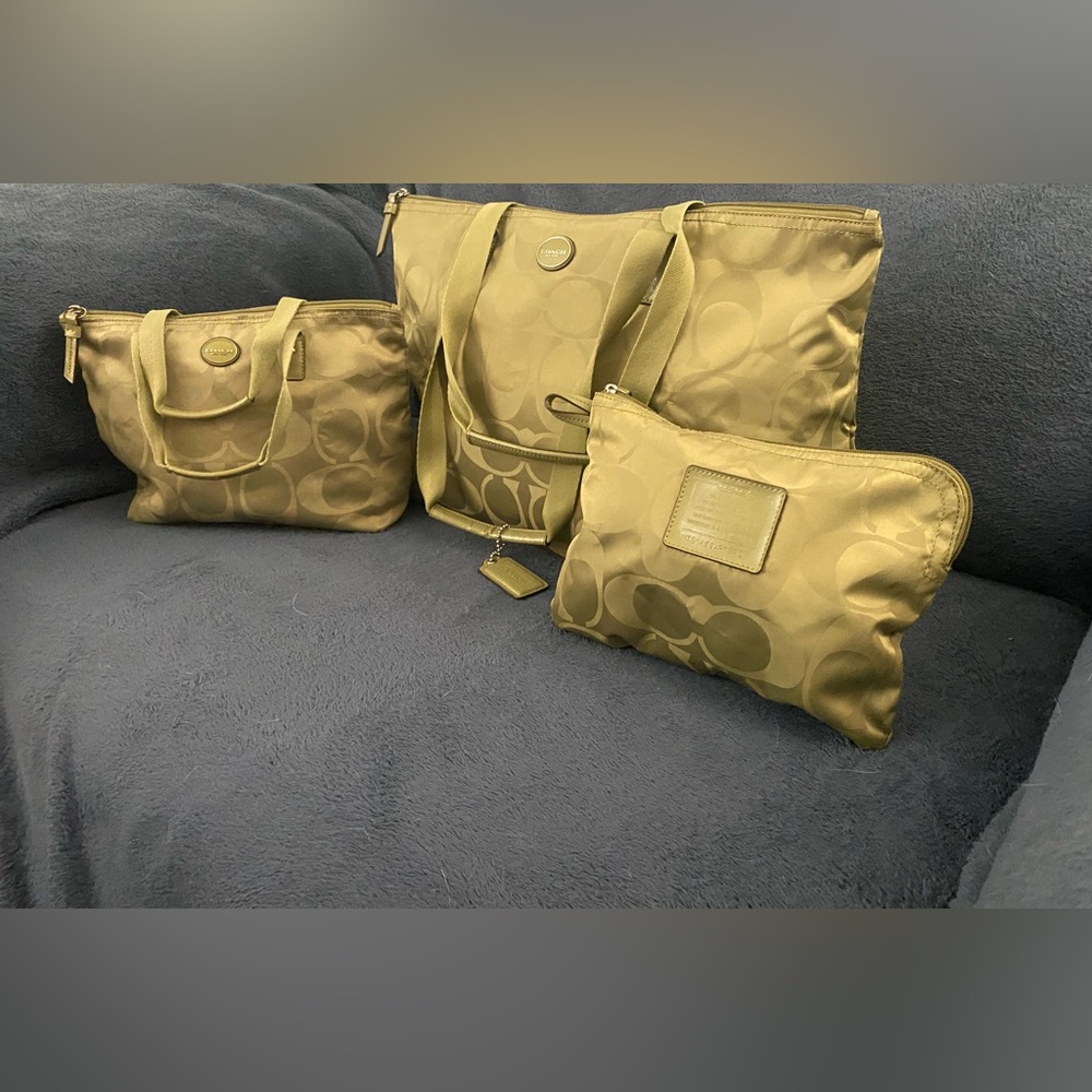 Coach signature C with matching additional bags.